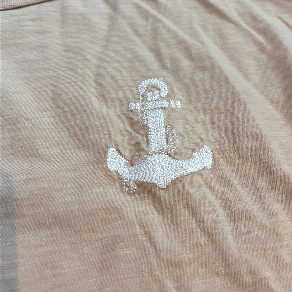 Aerie oversized cotton embroidered anchor tee - Picture 5 of 7